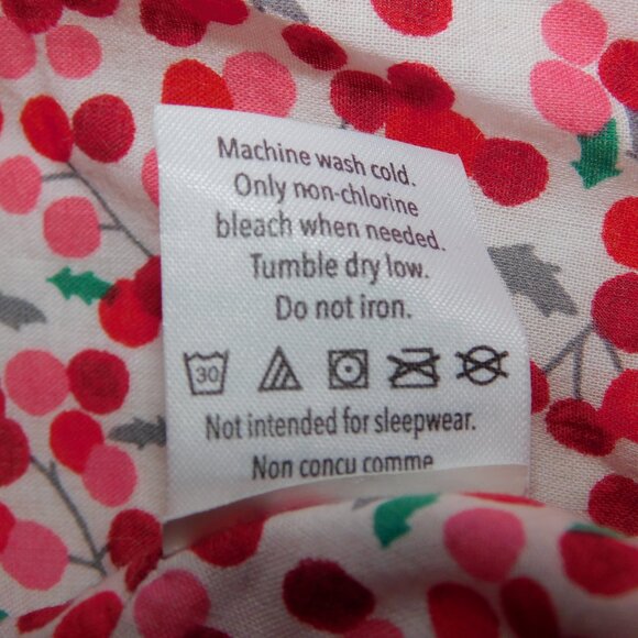 Gymboree Baby Girl 18-24 months White Sherpa Vest Holly Pattern Lined - Picture 7 of 8